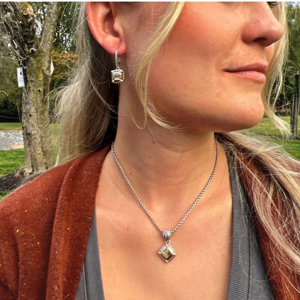 JAI 14K GOLD & STERLING SILVER DROP ENHANCER